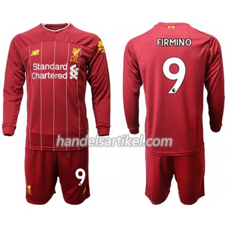 Liverpool Firmino 9 Kinder Heim Trikotsatz 2019/20 Langarm (+ Kurze Hosen)